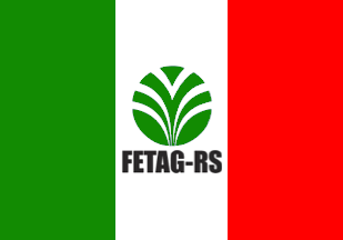 [Flag of FETAG-RS (Brazil)]